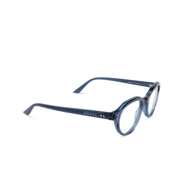 Lunettes de vue Gucci GG1894O 003 blue - Vue trois quarts