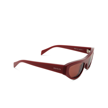 Gucci GG1919S Sunglasses 002 burgundy - three-quarters view