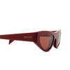 Gucci GG1919S Sunglasses 002 burgundy - product thumbnail 3/4