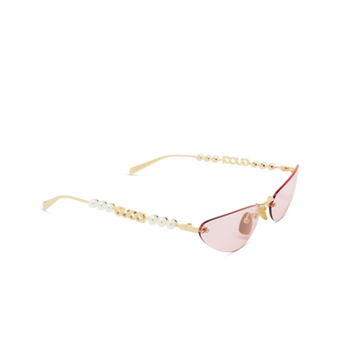 Occhiali da sole Gucci GG1920S 004 gold - tre quarti