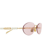 Occhiali da sole Gucci GG1922S 004 gold - anteprima prodotto 3/4