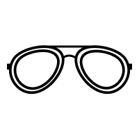 Icon of aviator eyeglasses