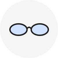 Icône de lunettes de vue