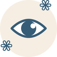 Icon of eyes feeling refreshed