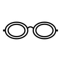 Icon of oval eyeglasses