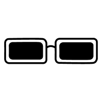 Icon of rectangular sunglasses