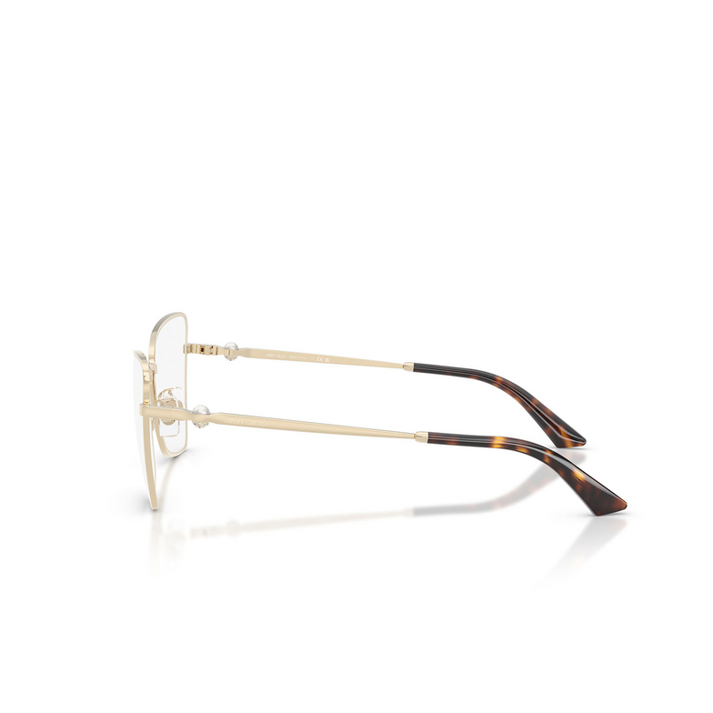 Lunettes de vue Jimmy Choo JC2010HB 3006 pale gold - 3/4