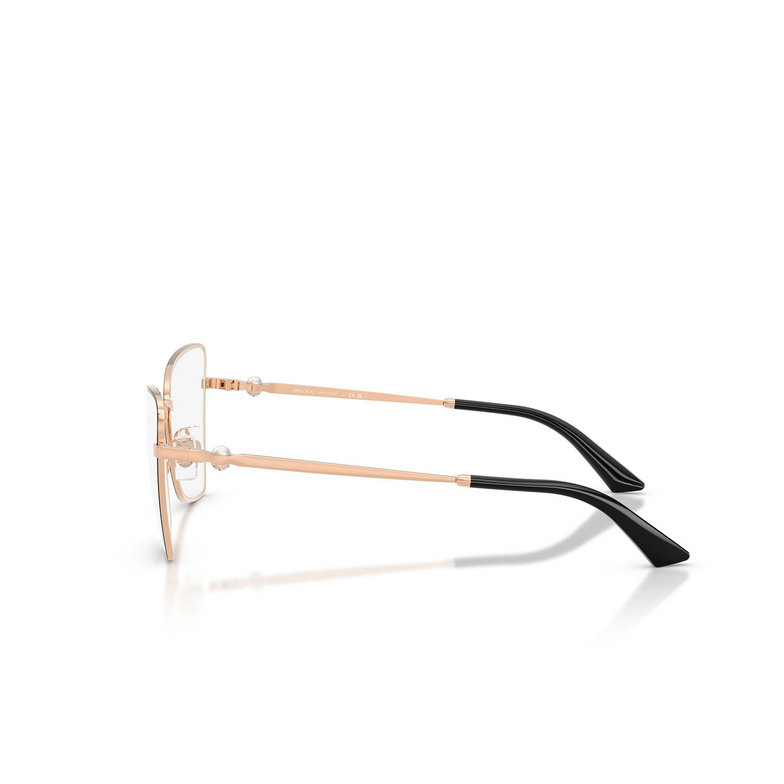 Lunettes de vue Jimmy Choo JC2010HB 3022 rose gold / black - 3/4