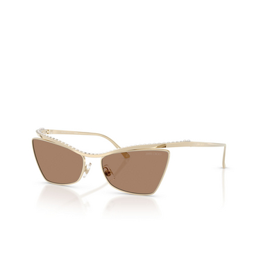 Jimmy Choo JC4014H Sunglasses 300673 pale gold - three-quarters view