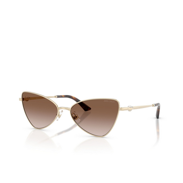 Jimmy Choo JC4015HB Sunglasses 300613 pale gold - three-quarters view