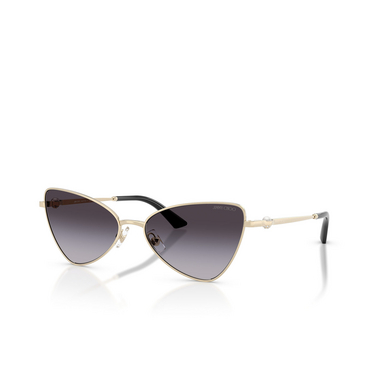 Jimmy Choo JC4015HB Sunglasses 30068G pale gold - three-quarters view