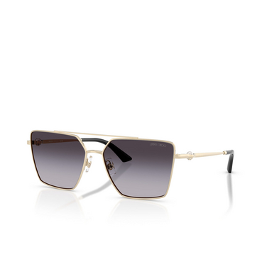 Occhiali da sole Jimmy Choo JC4016HB 30068G pale gold - tre quarti