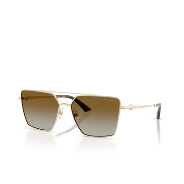 Occhiali da sole Jimmy Choo JC4016HB 3006T5 pale gold - tre quarti