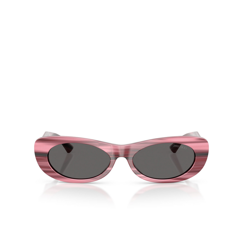 Jimmy Choo JC5038BU Sunglasses 506487 striped cranberry - 1/4
