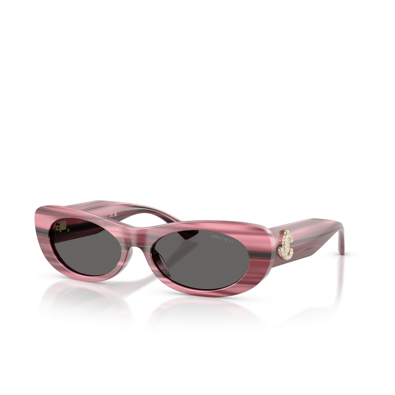 Jimmy Choo JC5038BU Sunglasses 506487 striped cranberry - 2/4