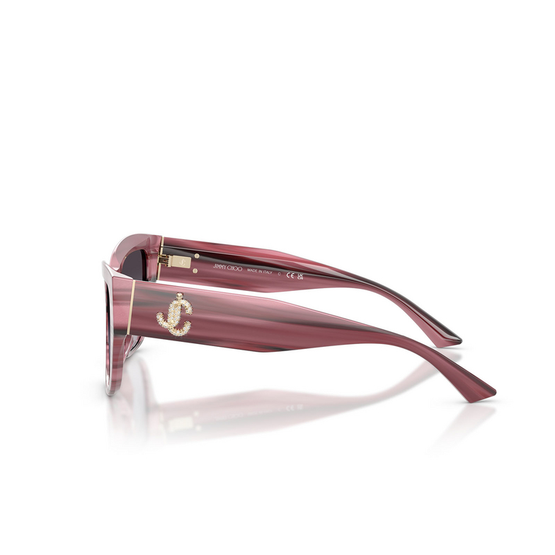 Jimmy Choo JC5039BU Sunglasses 50648G striped cranberry - 3/4