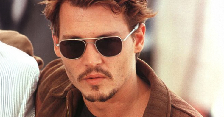 Johnny Depp mit Aviator-Sonnenbrille