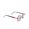 Gafas de sol Kuboraum P57 SUN SI RD silver & burgundy black shine - Miniatura del producto 2/4