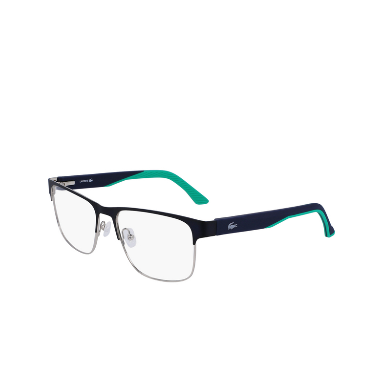 Lacoste L2291 Eyeglasses 414 navy blue - 3/4