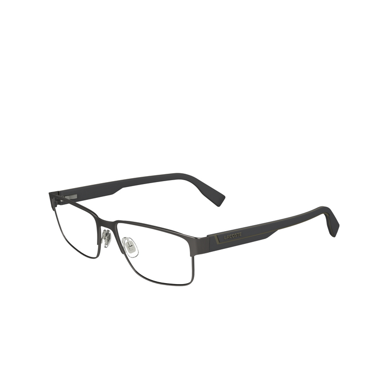 Gafas graduadas Lacoste L2298 033 matte dark gunmetal - 3/4