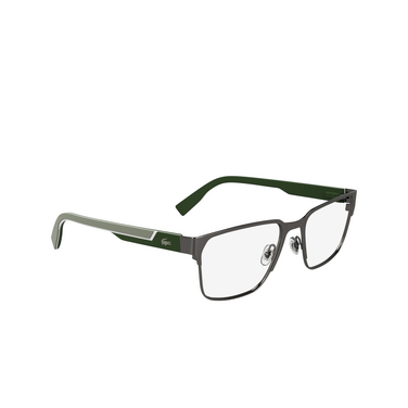 Lunettes de vue Lacoste L2306 035 matte dark gunmetal - Vue trois quarts