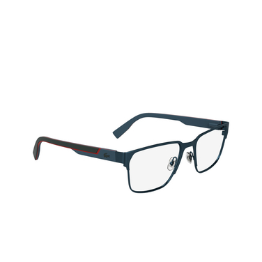 Lunettes de vue Lacoste L2306 424 matte blue - Vue trois quarts