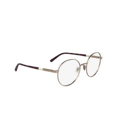 Lunettes de vue Lacoste L2310 770 matte rose gold - Vue trois quarts