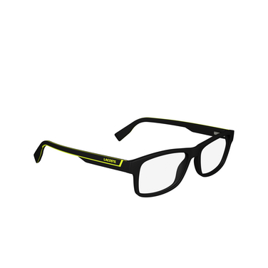 Lunettes de vue Lacoste L2707N 002 matte black - Vue trois quarts