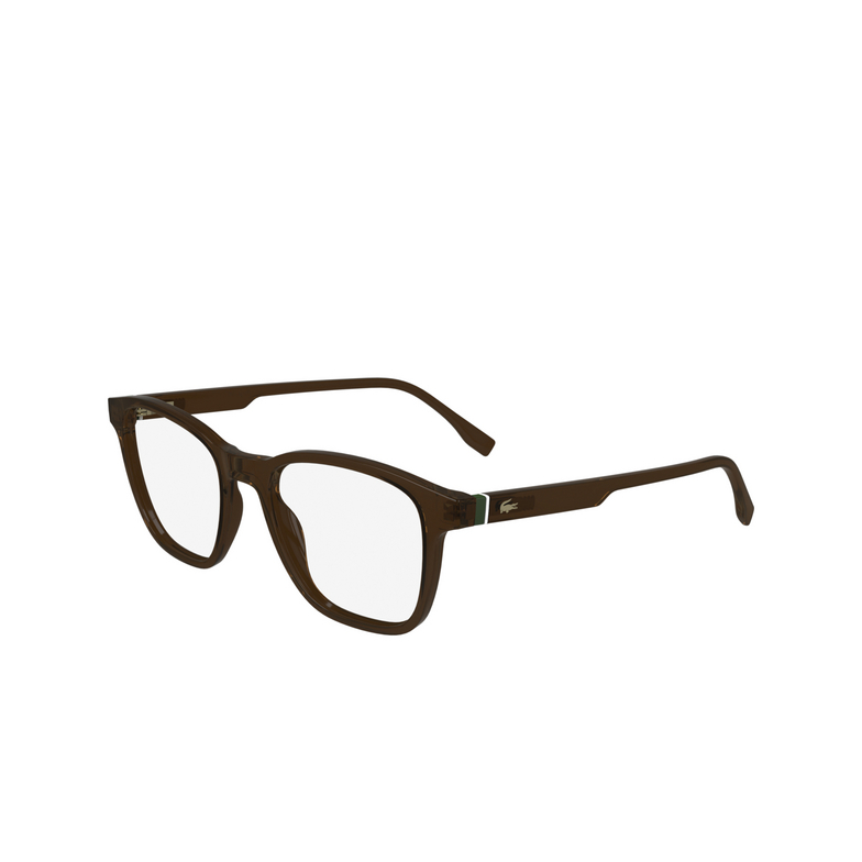 Lacoste L2949 Eyeglasses 210 transparent brown - 3/4