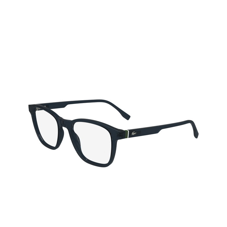 Lacoste L2949 Eyeglasses 410 transparent blue - 3/4