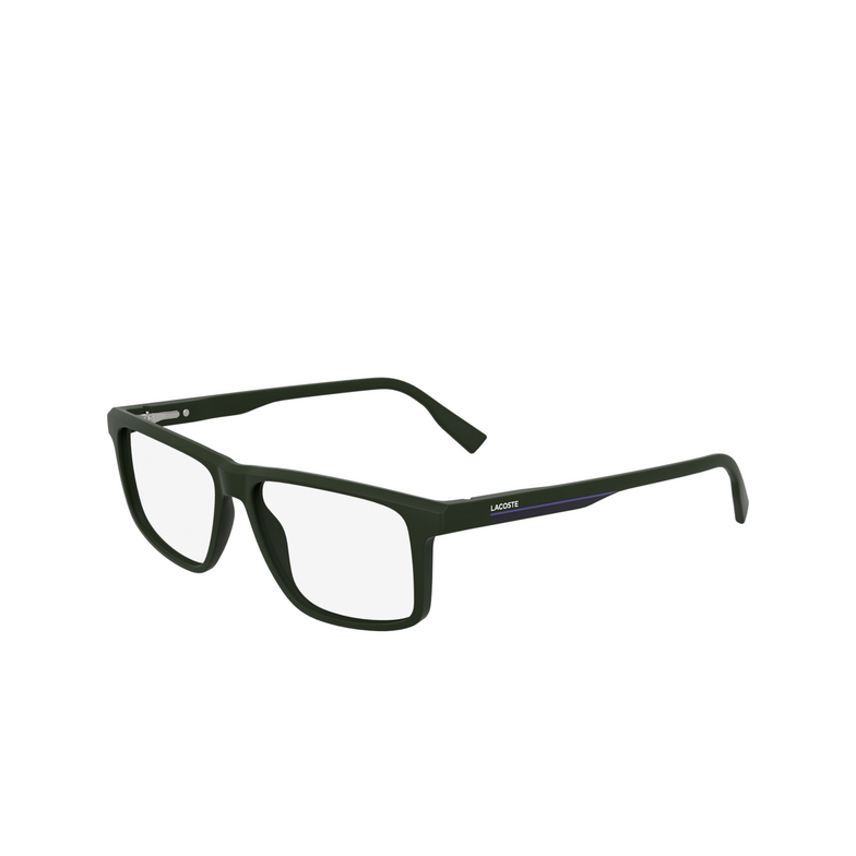 Lacoste L2959 Eyeglasses 301 matte green - 3/4