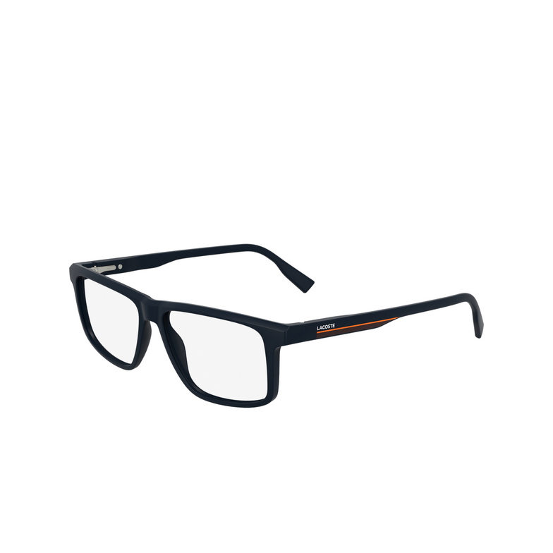 Lacoste L2959 Eyeglasses 424 matte blue - 3/4