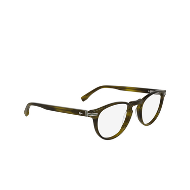 Lunettes de vue Lacoste L2966 275 striped khaki - Vue trois quarts