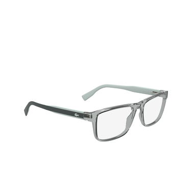 Lacoste L2973 Eyeglasses 035 transparent grey - three-quarters view