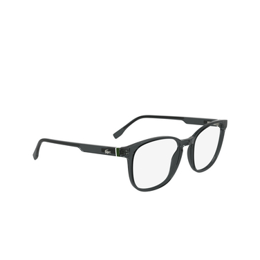 Lacoste L2975 Eyeglasses 035 transparent grey - three-quarters view