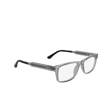 Lacoste L2977 Eyeglasses 035 transparent grey - three-quarters view