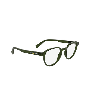 Lunettes de vue Lacoste L2980 275 transparent khaki - Vue trois quarts