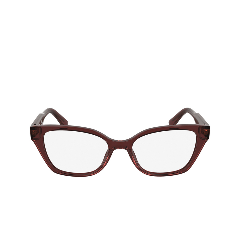 Lacoste L2983 Eyeglasses 601 transparent burgundy - 1/3