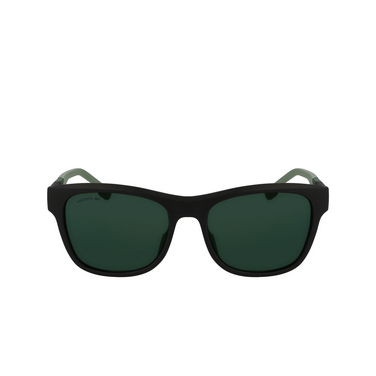 Lacoste L6043S Sunglasses 002 matte black / green mirror - front view
