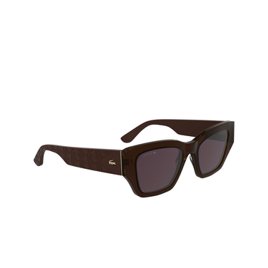 Lacoste L6053S Sunglasses 210 dark brown - three-quarters view