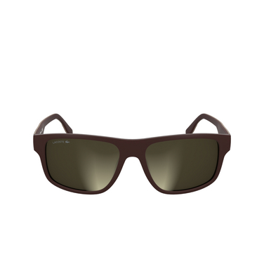 Lunettes de soleil Lacoste L6057S 601 matte burgundy - Vue de face