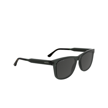 Lacoste L6060S Sunglasses 035 transparent dark grey - three-quarters view