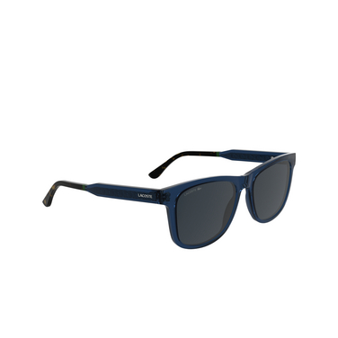 Lacoste L6060S Sunglasses 410 transparent blue - three-quarters view