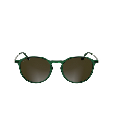 Gafas de sol Lacoste L6061S 301 transparent green - Vista delantera