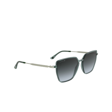 Lacoste L6062S Sunglasses 400 transparent azure - three-quarters view