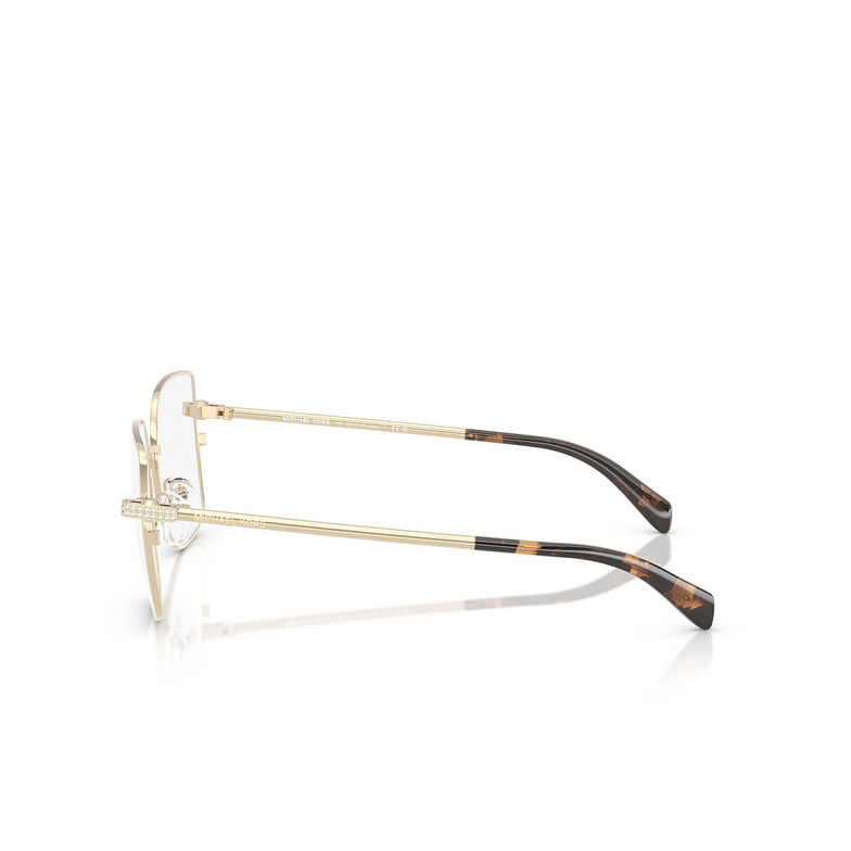 Lunettes de vue Michael Kors RAVELLO 1014 light gold shiny - 3/3