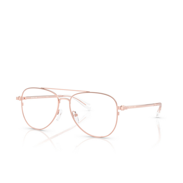 Gafas graduadas Michael Kors SãO PAULO 1108 rose gold shiny - Vista tres cuartos