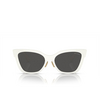 Miu Miu MU 02ZS Sunglasses 1425S0 white - product thumbnail 1/3