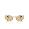 Miu Miu MU 52YS Sunglasses ZVN10R pale gold - product thumbnail 1/3
