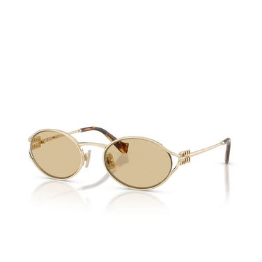 Occhiali da sole Miu Miu MU 52YS ZVN10R pale gold - tre quarti
